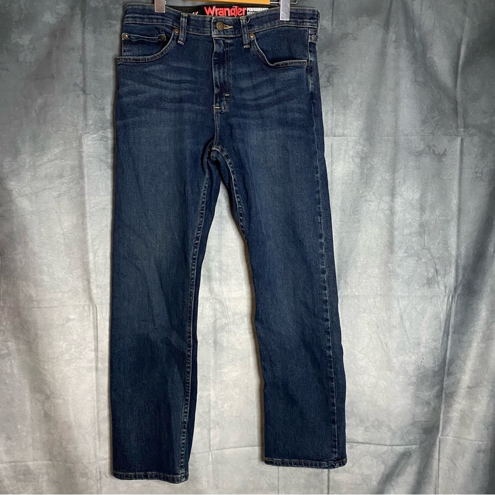 Wrangler Premium Performance Cowboy Cut Slim Fit‎ Jeans 32 x 30 Dark Wash